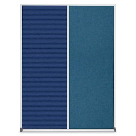United Visual Products Double Door Radius Corkboard, 48"X36", B UV8003-BRONZE-PEARL